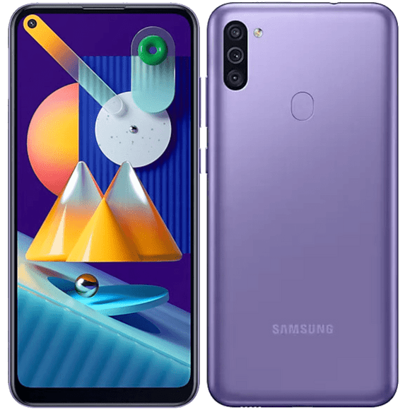 Galaxy M11 (2020) – Ecran 6.4’’- Double SIM – RAM 3GB – ROM 32GB – Caméra 13 / 5 / 2 MP camera front 8MP – Batterie 5000 mAh – Violet