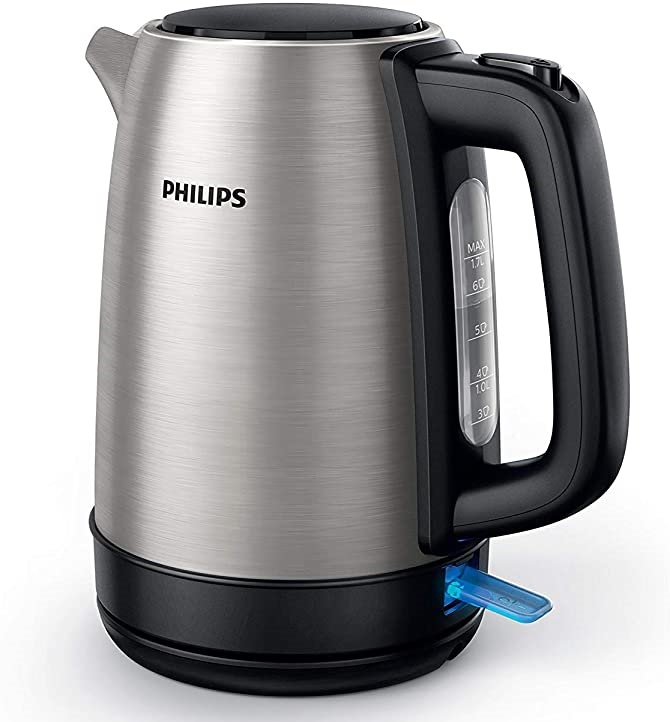 PHILIPS HD9350/90 Bouilloire Daily Collection - Acier inoxydable - 2200 W - 1,7 L - Inox