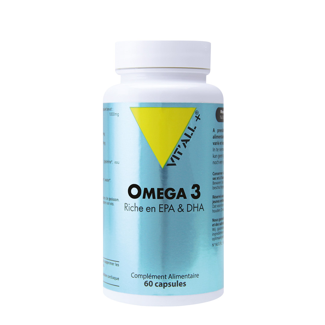 Oméga 3 1000mg - 60 capsules - Vitall+