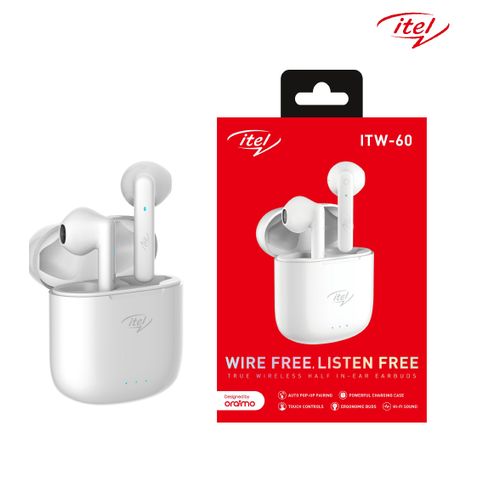Écouteurs Casque sans Fil - Bluetooth - Véritable confort - Blanc