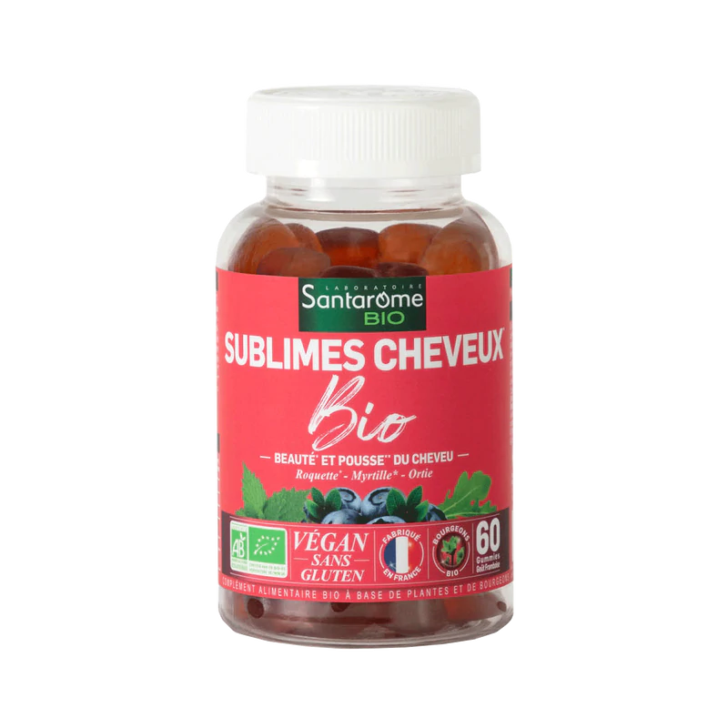 60 Gummies Sublimes Cheveux Bio - Santarome bio