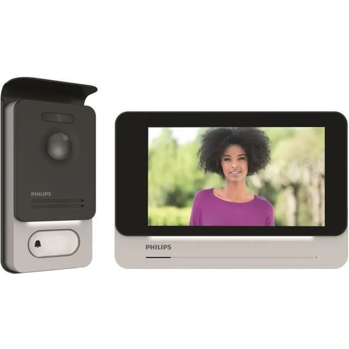 PHILIPS Visiophone 2 fils écran tactile ultra plat couleur 7" pouces WelcomeEye Connect