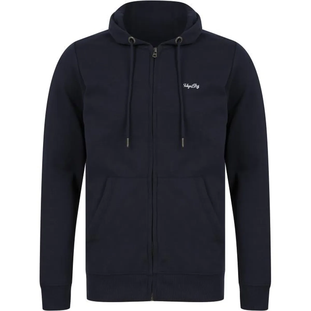 TOKYO LAUNDRY Ensemble Sweat à Capuche Zippé + Bas de Jogging Bleu Marine Homme