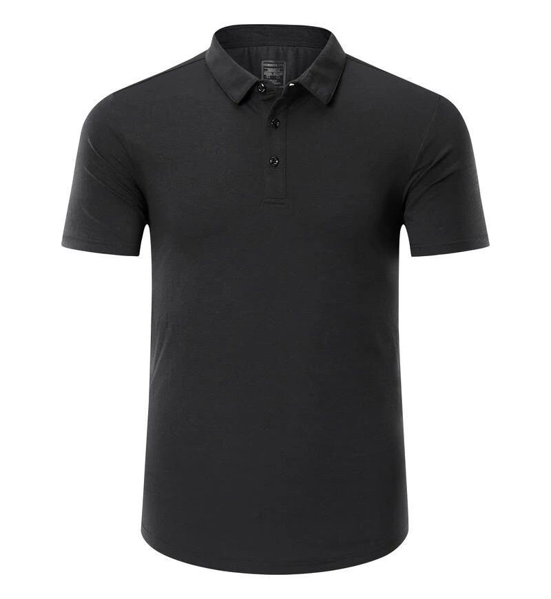 Polo noir de marque à la mode pour hommes