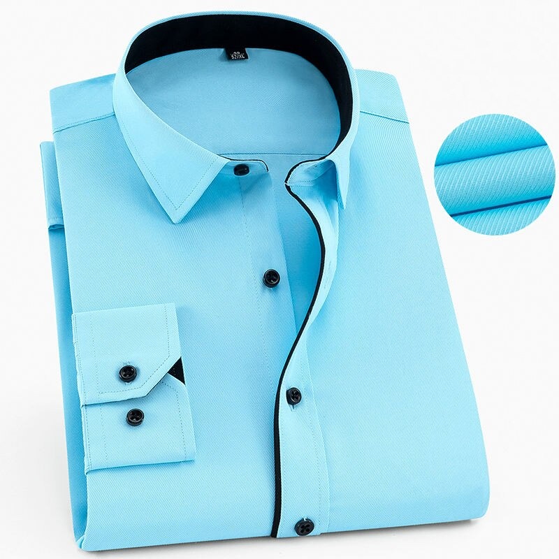 GOZBKF - Chemise à manches longues pour homme