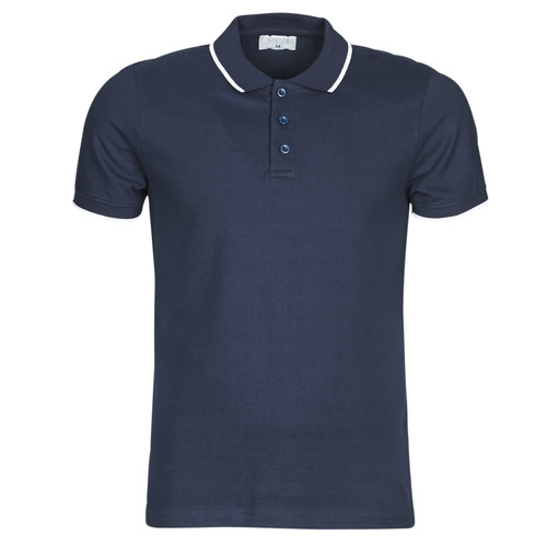 Polos manches courtes en coton Yurban ADARA marine