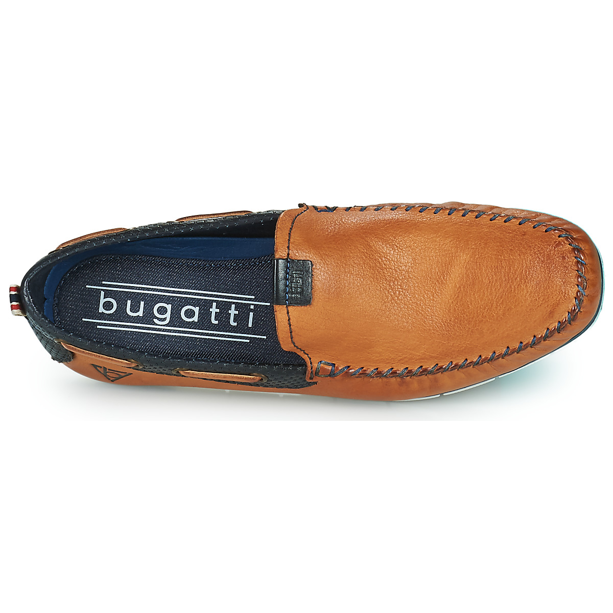 Mocassins Homme Bugatti CHESLEY Camel / Marine