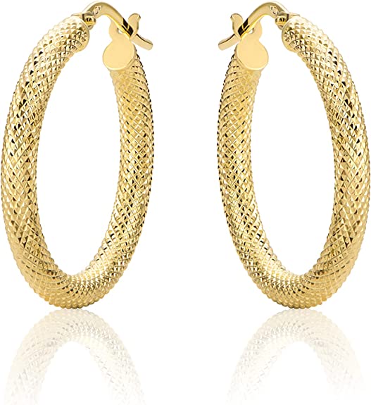 Boucles d'oreilles créoles en acier inoxydable