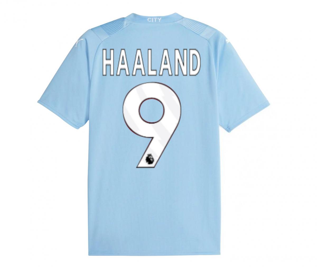 Maillot Manchester City Domicile Haaland 2023/2024 Bleu