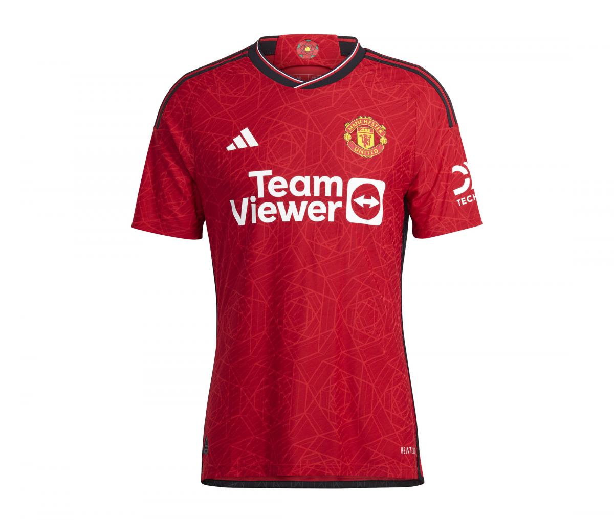 Maillot Authentique Manchester United Domicile 2023/2024 Rouge