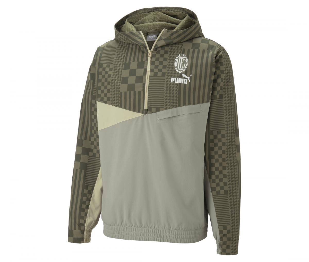 Sweat à capuche Milan AC Woven Vert