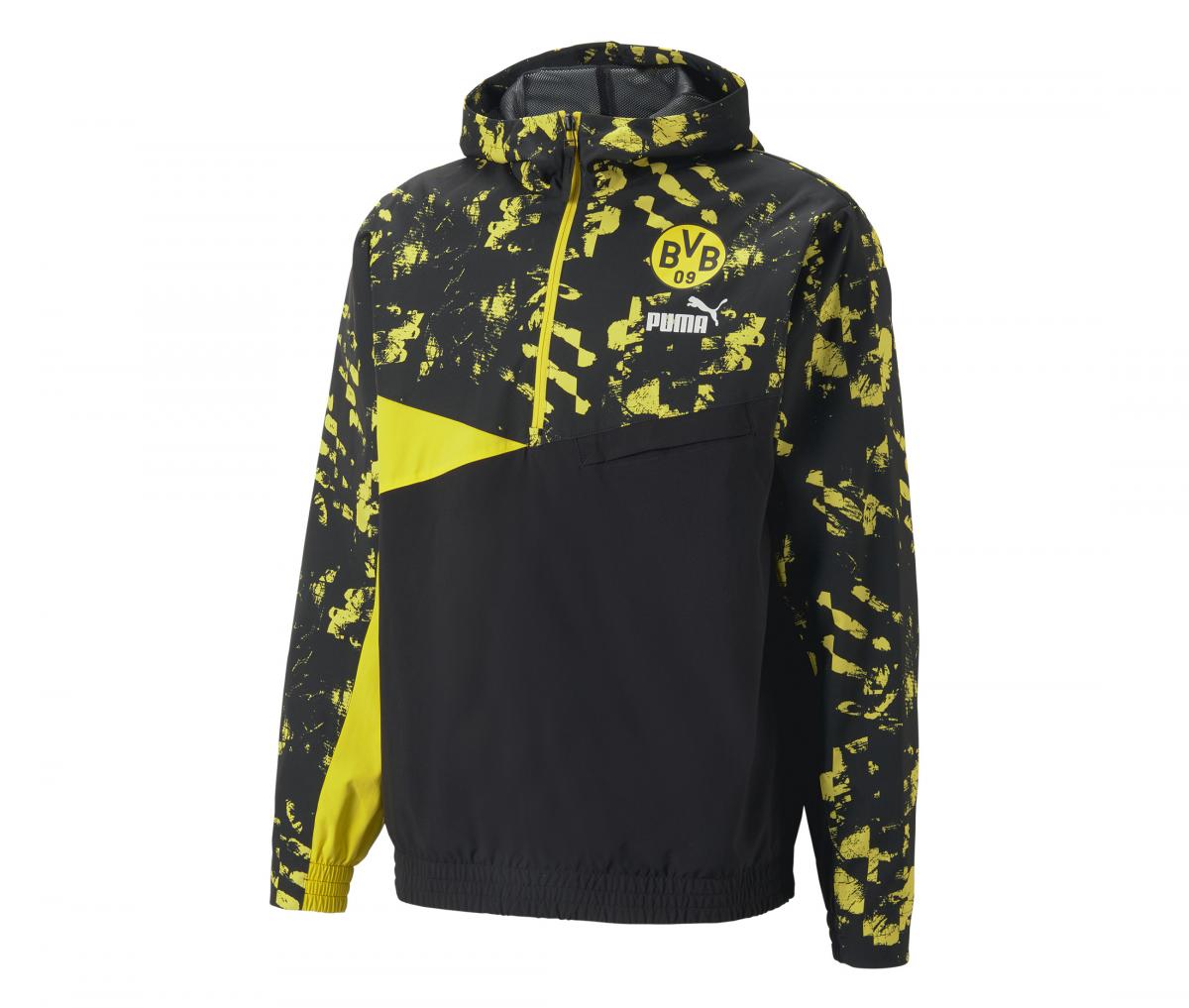 Sweat à capuche Dortmund Woven Noir